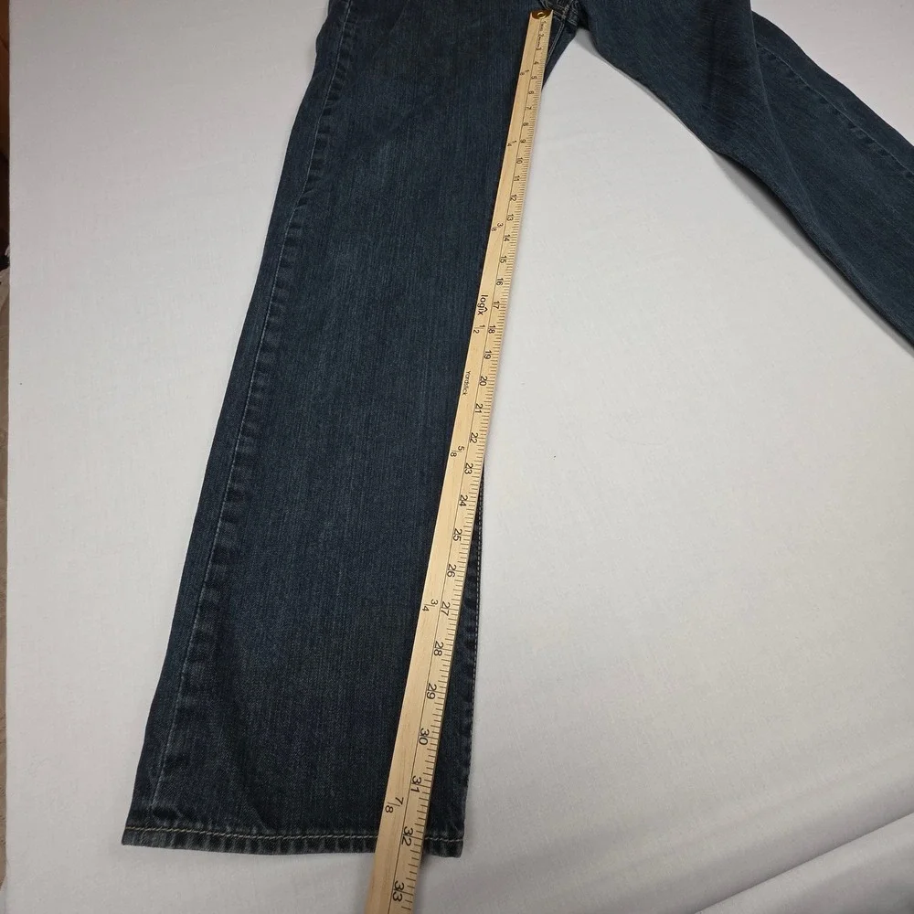 Levis 501 Original Fit Mens Dark Wash Straight Leg Button Fly Jeans 34x34
